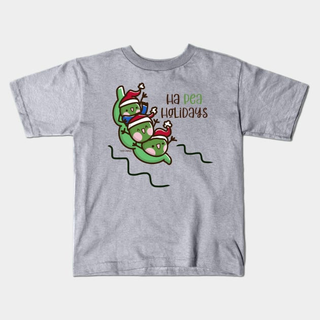 Ha pea holidays Kids T-Shirt by Sugar Bubbles 